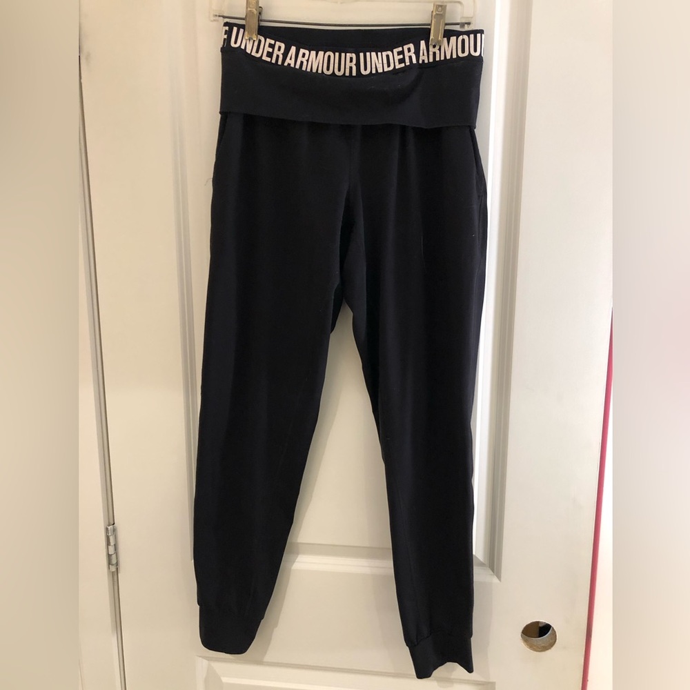Under Armour Black Logo-Waist Track Joggers